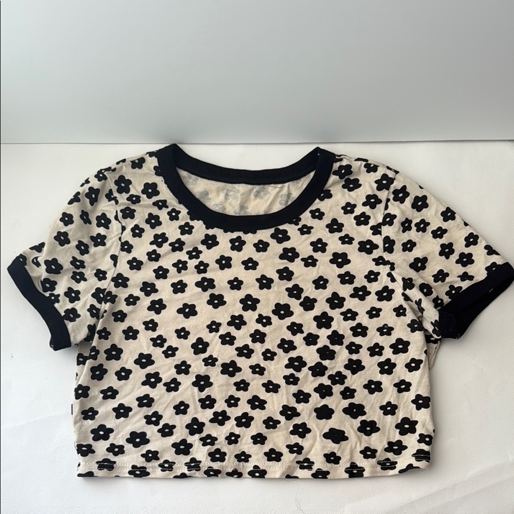 90s Floral Crop Top